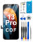 Dinow für iPhone 13 Pro Display COF, 6.1 Bildschirm für iPhone 13 Pro Full HD 3D Touch Digitizer, Display Reparaturset für iPhone 13 Pro mit Modell A2638, A2483, A2636, A2639, A2640