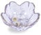 Nideen Jewellery Dish Glass Floral Trinket Dish, Ring Dish Holder Jewellery Plate Key Bowl for Hallways(Purple)