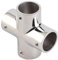 Doppia Morsetto a Croce, Raccordo a 4 Vie per Tubi 316 in Acciaio Inossidabile 25 Mm 1 Pollice 90 Gradi Brampe a Pressione a 4 Vie a Pressione a 4 Vie Accessori Hardware