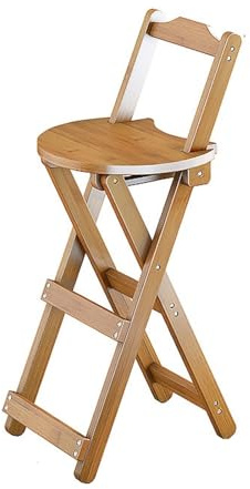 WLH Alexanders Klappstühle Klapphocker aus Holz, Klappstühle, Küchen-Esszimmerstühle mit Rückenlehne, kompakte, vielseitige Sitzgelegenheiten for das Esszimmer im Büro klappsessel(L,Natural)
