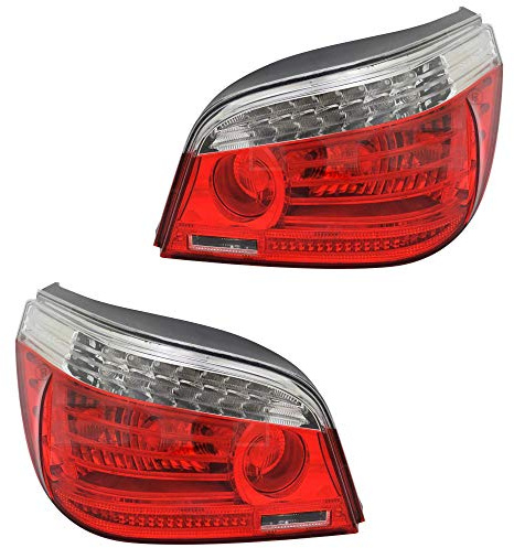 Heckleuchten Rückleuchten Rücklicht Set rechts & links Satz für Modell 5 Series (E60/E61) Baujahr: 09/2007-09/2010 Kunststoff ohne Lampenträger mit