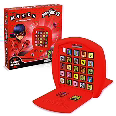 Winning Moves - Match - Miraculous - Mit Lady Bug, Cat Noir und Co. - Alter 4+ - Multilingual, Wunderbar