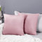Deconovo Set da 2 Federe Cuscini 55x55 CM per Divano Camera da Letto, Fodere Moderne Morbido Resistente, in Velluto, con la Cerniera Invisibile, Rosa Chiaro