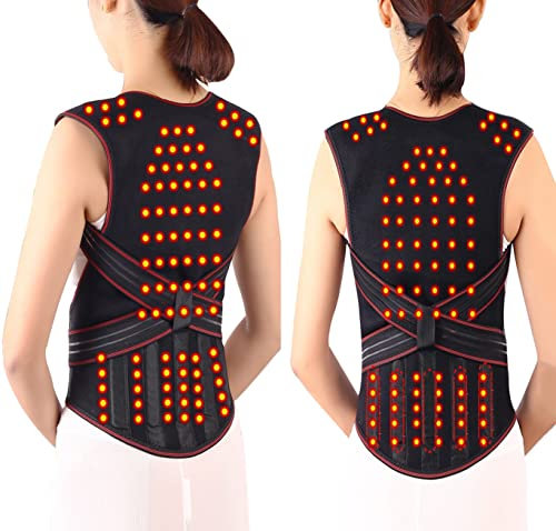 Tourmaline Self-heating 108PCS Magnetic Therapy Waist Back Shoulder Posture Corrector Spine Lumbar Brace Back Support Belt Pain Relief Lumbar Posture Correction
