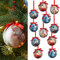 Cepewa Nostalgie Christbaumkugel 12er Set 8 cm Weihnachtskugel Kugeln Weihnachten Weihnachtbaumkugeln (12 x Christbaumkugel nostalgisch)