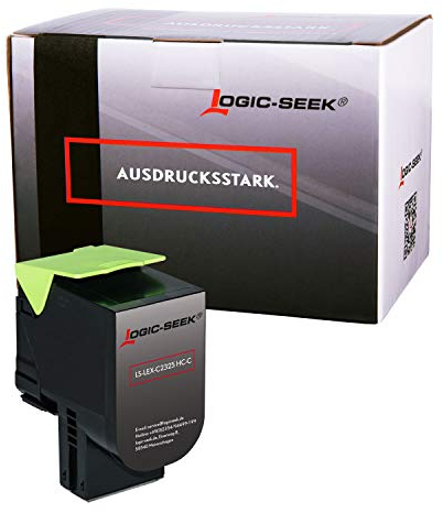 Logic-Seek Toner kompatibel für Lexmark C 2325dw C 2425dw C 2535dw MC 2325adw MC 2425adw MC 2535adwe MC 2640adwe Cyan [MIT CHIP]