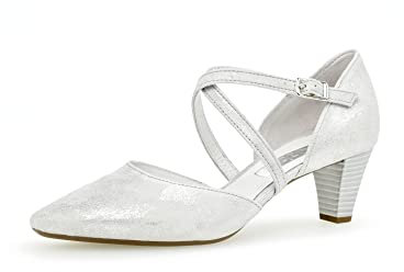 Gabor Damen Riemchen Pumps, Frauen Absatzschuhe,hochhackige Schuhe,stoeckelschuhe,Ausgehschuhe,Abendschuhe,Ice (+Absatz),37.5 EU / 4.5 UK