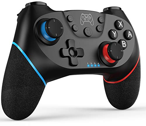 Diswoe 2022 upgrade switch controller, wireless switch pro controller für nintendo switch lite oled, wireless controller für switch mit weckfunktion, bewegungssteuerung, vibration