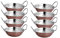Evokk Lot de 8 Bols Karahi en Cuivre Traditionnel Avec Poignée pour Nourriture Indienne (16 cm de Diamètre)