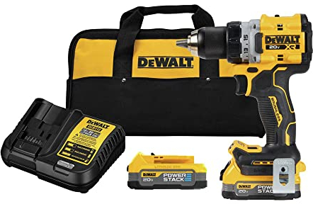 Dewalt DCD800E2 20V MAX XR Brushless Lithium-Ion 1/2 in. Cordless Drill Driver Kit with 2 Compact Batteries (2 Ah)