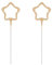 Wunderkerzen Hochzeit Stern 16x5cm 2er Set - Sternspritzer in Sternform für Vintage Hochzeitsdeko Feuerwerk Gold