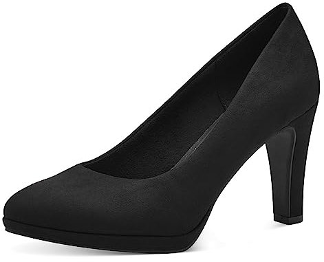 MARCO TOZZI Damen Pumps Vegan Elegant, Schwarz (Black), 39 EU