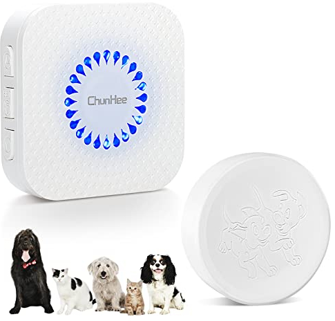 ChunHee Katzenklingel/Hundeklingel Buzzer Hund Haustier-Training Türglocken Sensor Berührt Wasserdicht Türklingel 1 * Empfänger + 1 * Touch Türklingel