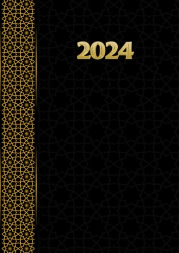 2024: Kalender 2024 Buchkalender 1 Tag 1 Seite I Kalenderbuch 2024 12 Monate Von Januar Bis Dezember I Jahresplaner | Din A4