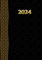 2024: Kalender 2024 Buchkalender 1 Tag 1 Seite I Kalenderbuch 2024 12 Monate Von Januar Bis Dezember I Jahresplaner | Din A4