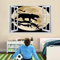 Wandtattoo 3D Durchbruch Leopard Wandsticker Wanddekoration Mond Abnehmbare Wandaufkleber Deko Schlafzimmer Wohnzimmer Kinderzimmer Kunst Wohnkultur Wandbilder 120x80cm