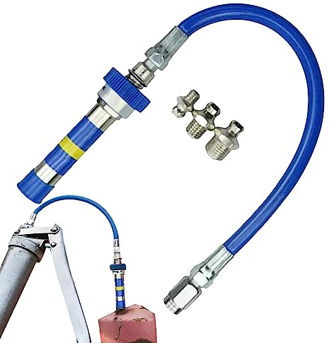 Ceolup Ersatz-Fettkupplungen Hochdruckanschluss Für Fettspritzgeräte Pumpenadapterkupplungen Mit Starker Verriegelung, Schmiernippelverlängerungen Für Enge Räume