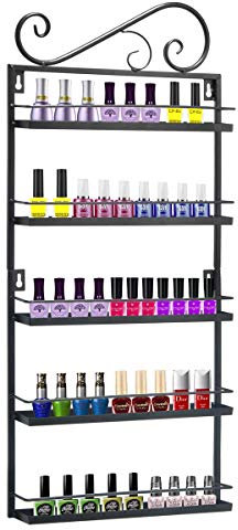 Wandmontierte Nagellack-Aufbewahrungsregale aus Metall, DIY Metall-Nagellack-Display, Flaschenhalter, Wandregal, dreieckiges Regal für ätherische Öle, Nagellack-Regale für die Theke, Parfüm-Kosmeti
