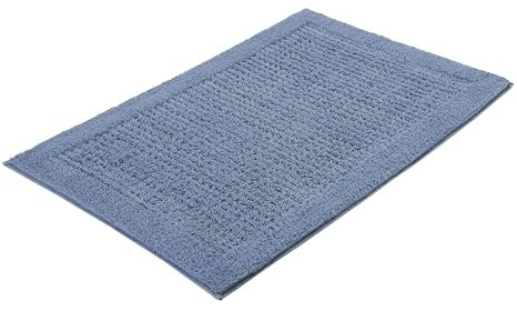 Kleine Wolke Badteppich Net, 60x90 cm, Stahlblau