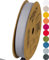 Halbach Seidenbänder Baumwollband | 20mm x 20m | Webband 100% Baumwolle | Bänder zum Basteln als Meterware | Stoffband für Dekorationen, DIY Handwerk, Schrägband Näharbeiten, Farbe: grau