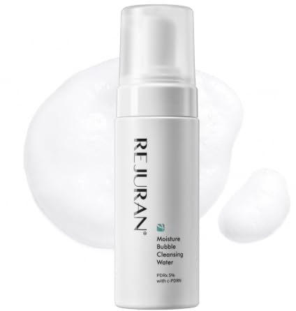 REJURAN® Moisture Bubble Cleansing Water, c-PDRN® - Facial Foaming Cleanser with PDRx, pH-Balanced and Hydrating, Micellar Water for Makeup Removal, Korean Skin Care (5.07 fl oz)