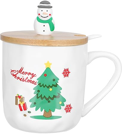 Ciieeo 1 Satz Weihnachtsbecher Thermobecher Weihnachtsmann-becher 3d Rote Trinkgläser Tasse Milchsaft Tasse Zum Thema Weihnachten Weihnachts-trinkbecher Keramik Kaffeetasse Wasserbecher