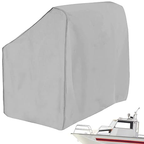 Console per barche 1/4, grado marino 600D, coperture impermeabili per timoni per barche, in tela con cinghie, coperture personalizzate per console barca, coperture per timone in poliestere per coprire
