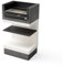 TUOZI - Barbacoa de Obra para Leña y Carbón Modelo KITAWAY Mini Grill (Gris/Blanco - 63 x 41,5 x 110 cm) Ref: T00979 - Uso en Exteriores