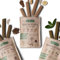 HUNDERUNDE Dental Sticks Hund Kaustangen 3er Pack - Hunde Kauartikel für Zahnpflege gegen Zahnstein - 100% natürlich, vegan, hypoallergen - 4 Sticks pro Pack (Probierpaket)