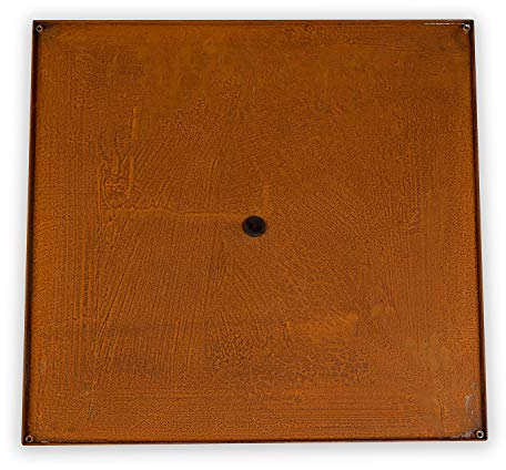 Köhko® Placa de suelo de diseño para marco de plantas de acero corten como kit de construcción QUADER 80 x 80 cm