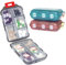 HUAERSICO 3 Pack Tablettenbox 7 Tage, Pillendose 10 Fächer Handlicher Medikamentenbox Leicht Zu für Reise & Tägliches Gebrauch Öffnen Pillendose 7 Tage (Schwarz Rot Grün)