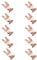10Pcs Metal Labels Shelf Clips for Storage Boxes Adjustable Bin Basket Label Holders Price Tag Display Cake Pricing Clamps for Supermarket Tags Chalkboard (Rose Gold)