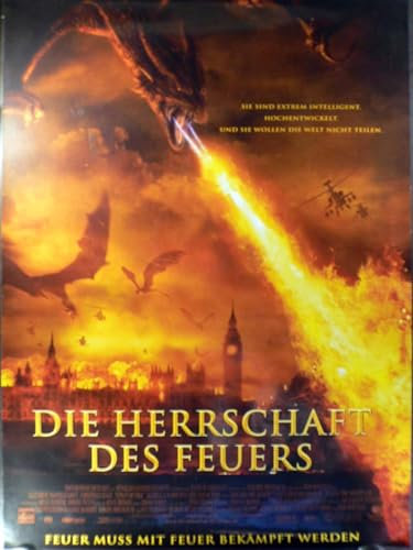 Die Herrschaft des Feuers - Matthew McConaughey - Filmposter A1 84x60cm gerollt