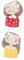 BESPORTBLE 2 Pz Vaso Di Fiori Della Fanciulla Della Vasi Di Fiori Per Bambini Fioriera a Forma Di Testa Carina Arredamento Femminile Fioriere Da Piccolo Cactus Rosso Resina