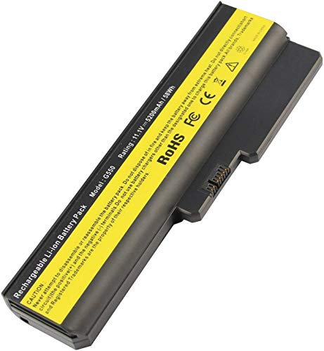 Laptop Battery Compatible for Lenovo 3000 B460, 3000 B550, 3000 G430, 3000 G450, 3000 G530, 3000 G550, 3000 N500, G430, G450, G455A, G530, G550, IdeaPad B460 G430 V460A Z360, 5200mAh/11.1V/6-Cell