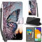 PHINIENLAND Handyhülle für Samsung Galaxy A13 4G / A13 5G Hüllen Premium Leder Case Klappbar Wallet Magnet Kartenfach Standfunktion Schutzhülle kompatibel mit Samsung A13 Cover,Schmetterling