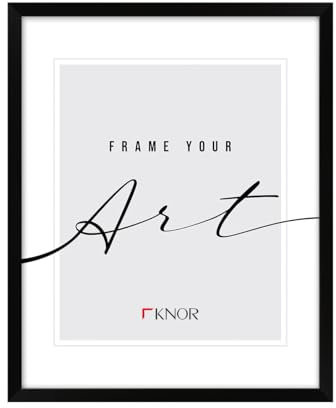 Knor Cadre photo 70 x 100 cm - Noir - Verre acrylique incassable - À suspendre - En plastique recyclé