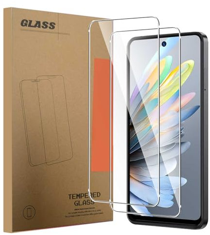 MIBZOR 2 Piezas Protector de Pantalla para ZTE Blade A75 4G / ZTE Blade A75 5G (6.6) Cristal Templado Dureza 9H, Antihuellas elícula protectora 0.33mm Ultra Transparente Premium Vidrio Templado