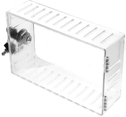 Lurrose Transparente Thermostat Schlossbox Kunststoff Wandmontage Abschließbar Schützt Manipulation für Raumthermostate mit Einfachem Zugang zur Anzeige