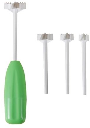 4 in 1 Fruit and Vegetable Corer Spiral Digging Tool - Veggie Corkscrew Carver with 4 Replaceable Heads for Effortless Spiralizing and Digging