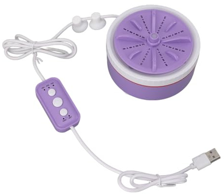 Stylebest Lavatrice Mini, Portatile Alimentata Tramite USB con Vibrazione Ad Alta Frequenza per il Lavaggio di Piccoli Vestiti, Piatti di Frutta nel Bagno della da Viaggio (Viola)