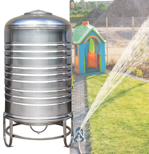 YJEUZCD Nun Ja Druck Panzer, Vollständig Automatisch Landwirtschaft Wohnen 200-400L Wasser Behälter, Vertikal Wasser Lagerung Blase Mit Montagesatz(200L-61x90cm)