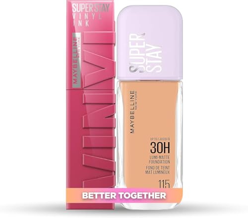 Maybelline New York Superstay Vinyl Ink, Tono 20 Coy + Lumi Matte, Tono 115 | Superstay Vinyl Ink, Tono 20 Coy + Lumi Matte, Tono 115. Producto de maquillaje para uso diario y profesional.