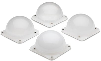 Lume Cube - Diffusion Bulb Pack (4 pcs) - Suitable for the Lume Cube - Diffuses and softens - Magnetic attachment - for portrait photography or interviews