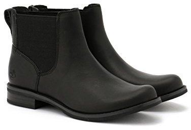 Timberland Magby Low Chelsea (Wide Fit) - Stivali Donna, Nero (Black), 39.5 EU
