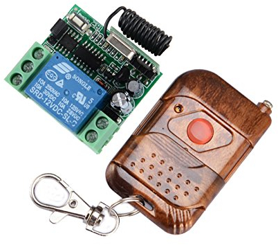 1 canal Energía DC 12V Momentary Kit de control remoto RF Transmisor & receptor 433 MHz, luz/lámpara LED, bomba de agua, emisor, mando a distancia, mando a distancia 100m momentary