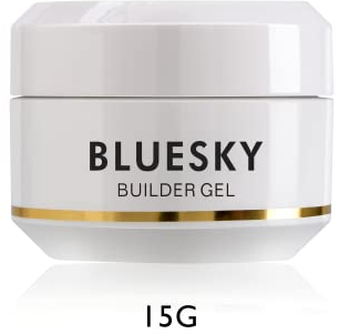 BLUESKY Builder Gel 15 ml, Clear, Gel Builder for Nails, Nail Strengthener, Nail Extensions, Professional, Salon and Home Use, Requires Curing Under LED UV Nail Lamp