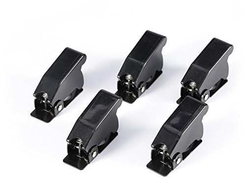 5Pcs schwarzer Sicherheitsschalter Flip Cap Abdeckungsschutz für Auto Kippschalter Flip Engine Button Schutzabdeckung