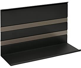 Linero MosaiQ Universalablage H 200 mm ohne Rahmen schwarz matt/Relingsystem/Kesseböhmer