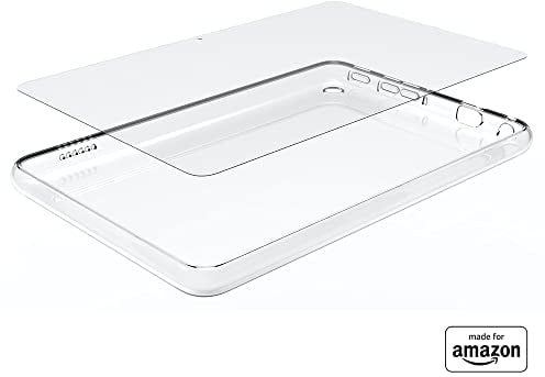 Brandneue transparente Schutzhülle und Displayschutz aus Glas, „Made for Amazon“, für das Fire 7-Tablet (2022)